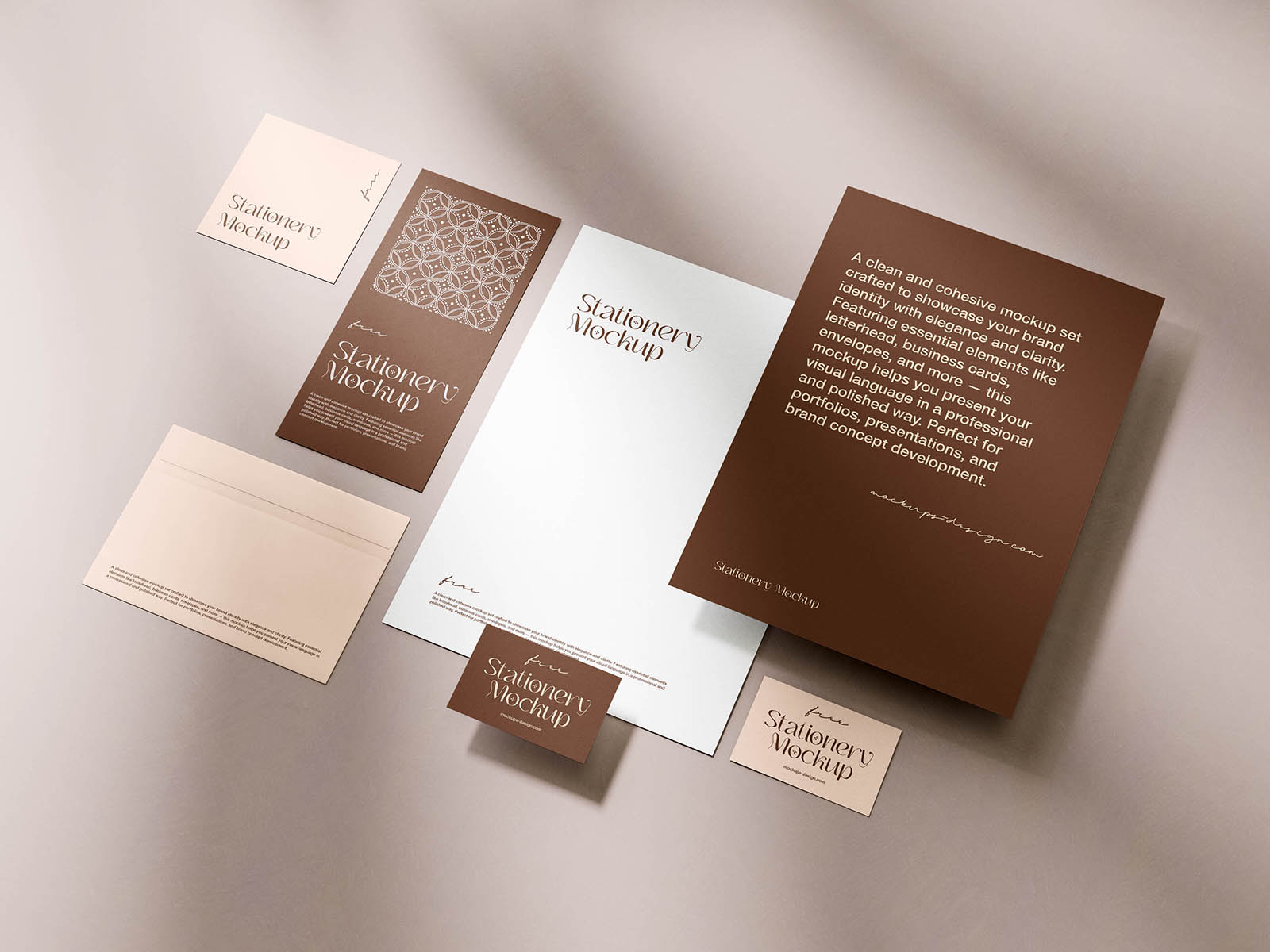 Free Elegant Stationery Mockup Free Elegant Stationery Mockup