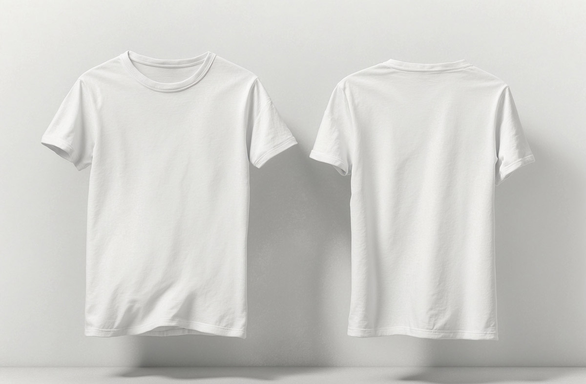 Free Front & Back T-shirt Mockups PSD