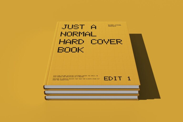 Free Hard Cover Book Mockups | Mockuptree