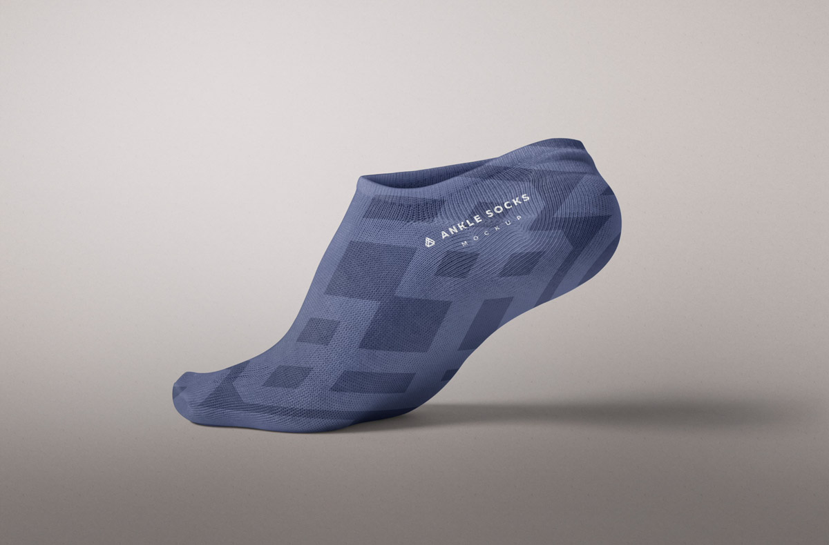 Free Ankle Socks Mockup