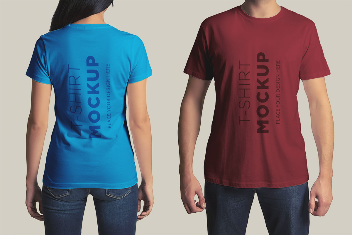 Free Branding T-Shirt Mockups Free Branding T-Shirt Mockups