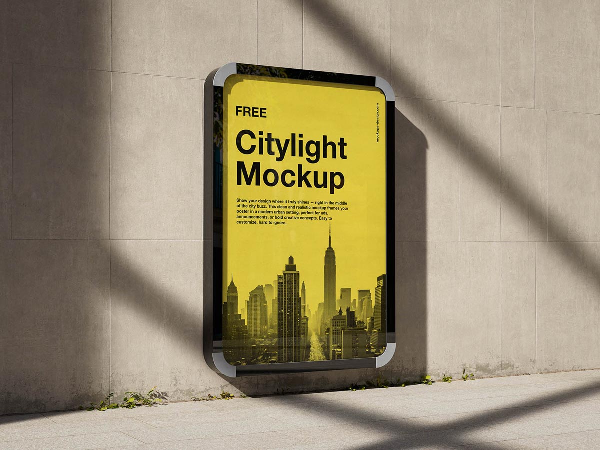 Free Urban Citylight Mockup Free Urban Citylight Mockup