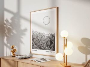 Free Framed Poster Mockup PSD | Mockuptree