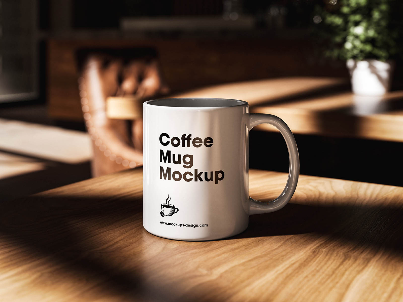Free Warm Café Mug Mockup