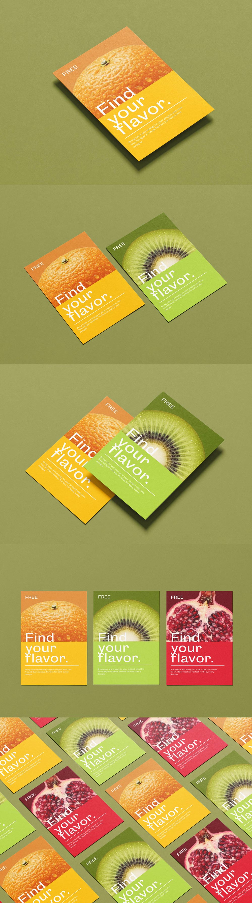 Free Clean A5 Flyer Mockup