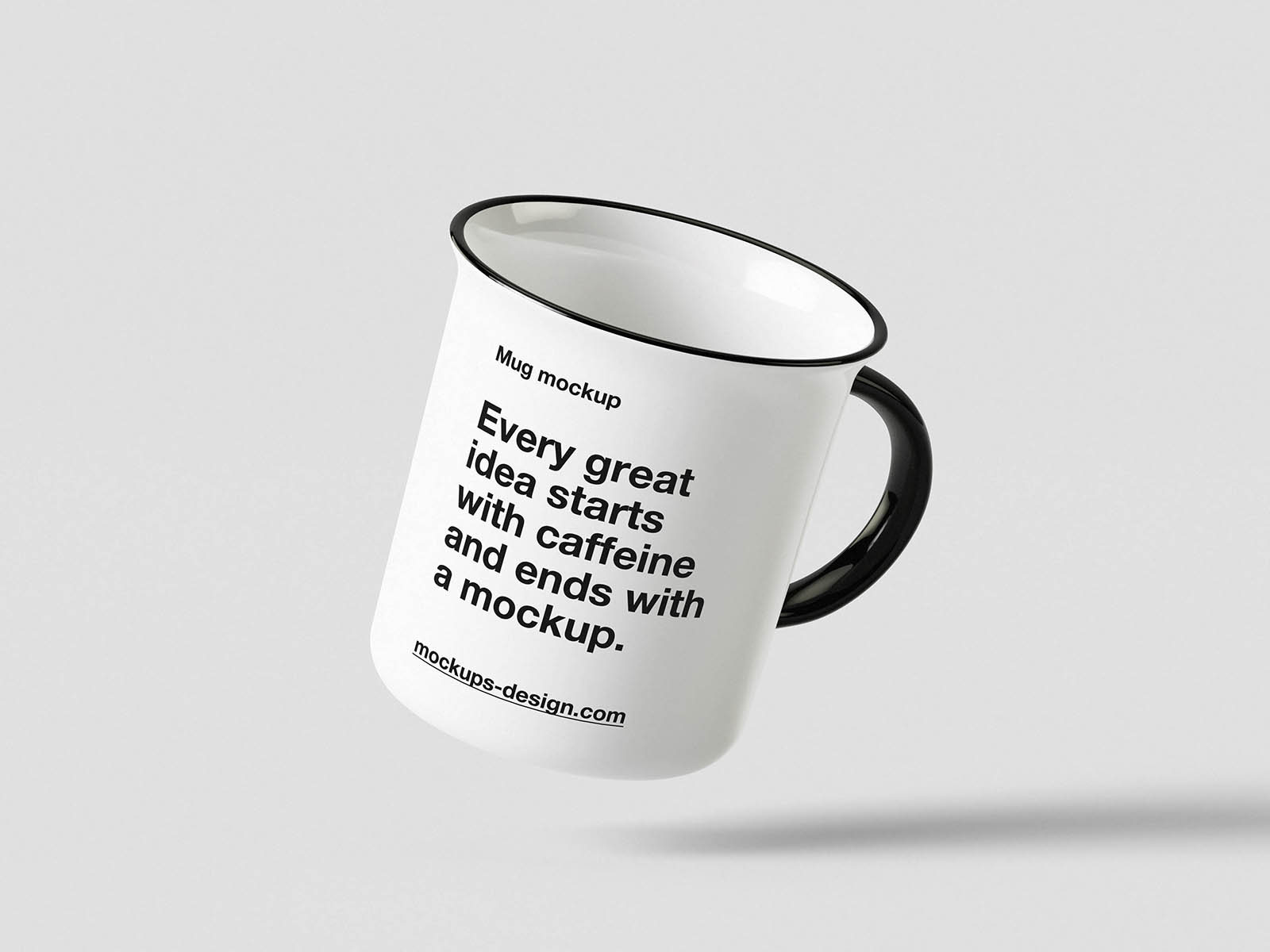 Free Clean Enamel Mug Mockup Free Clean Enamel Mug Mockup
