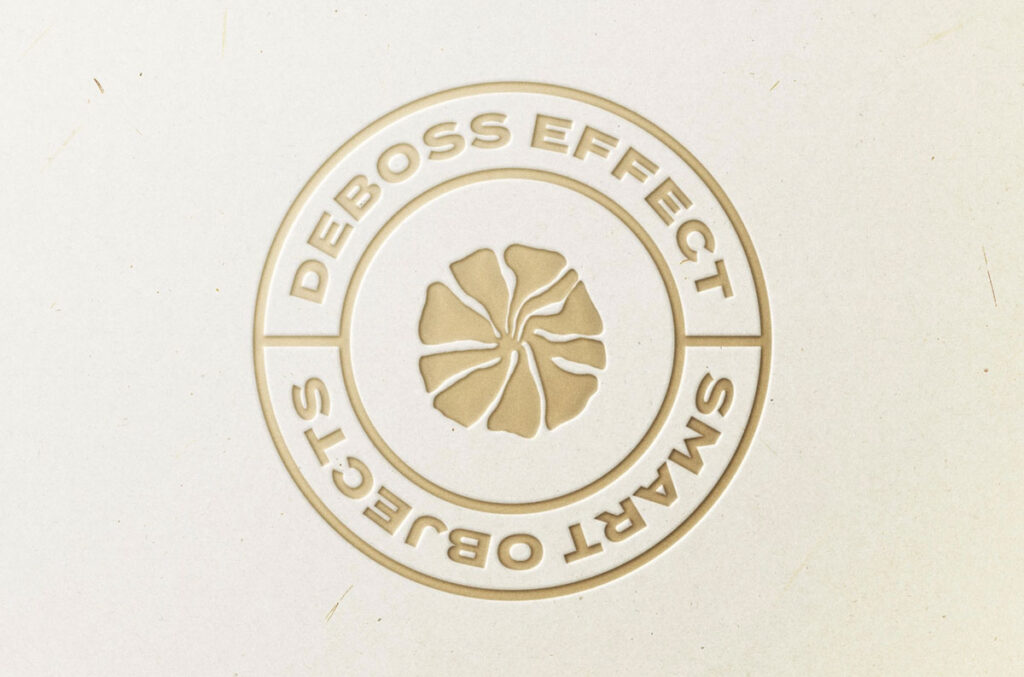 Free Gold Pressed Logo Mockup PSD | Mockuptree
