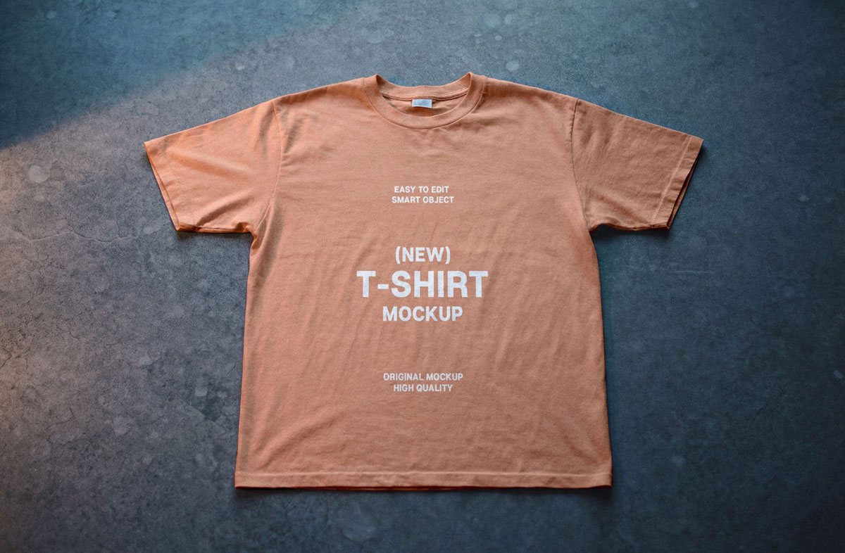 Free Top View T-Shirt Mockup Free Top View T-Shirt Mockup