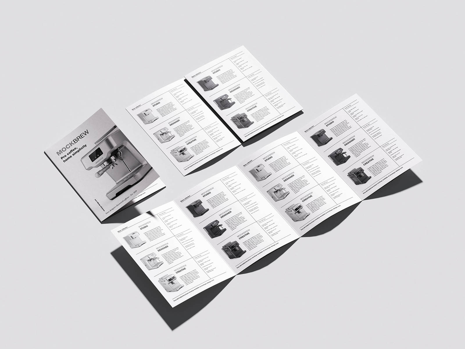 Free A4 Folded Brochure Mockup Free A4 Folded Brochure Mockup