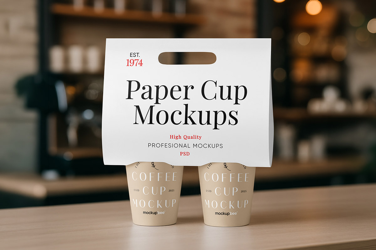 Free Holder Cup Mockup