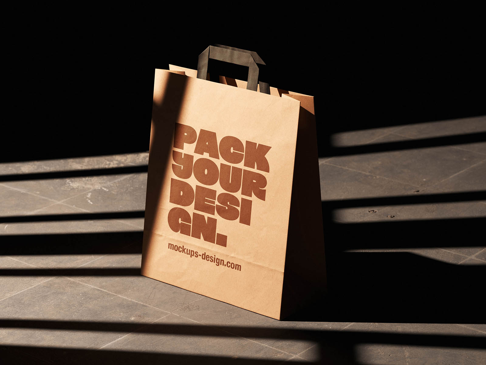 Free Eco Paper Bag Mockup