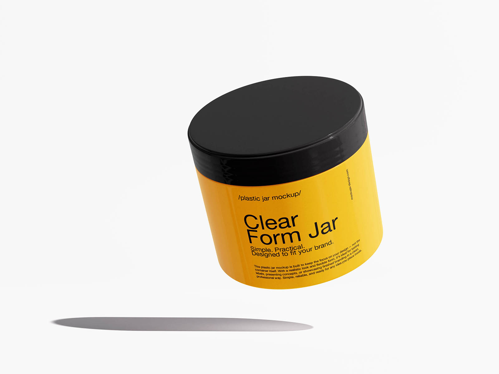 Free Versatile Plastic Jar Mockup Free Versatile Plastic Jar Mockup