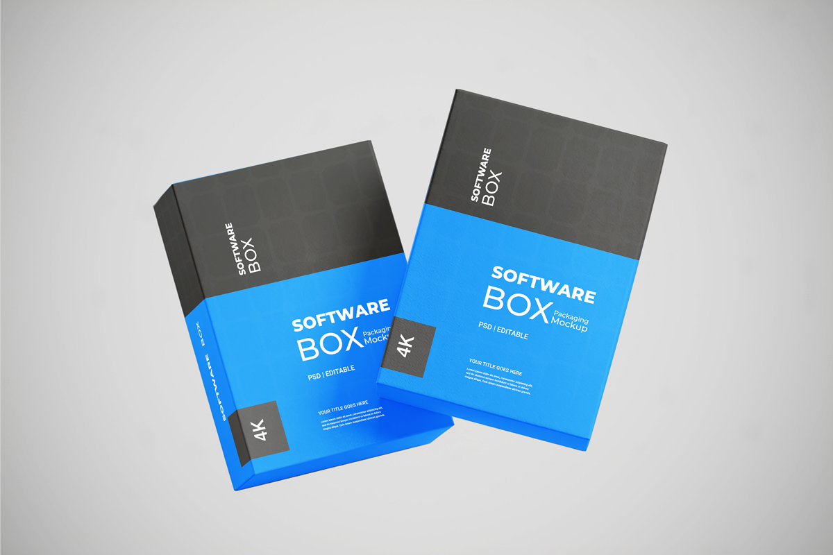 Free Software Box Mockup Free Software Box Mockup