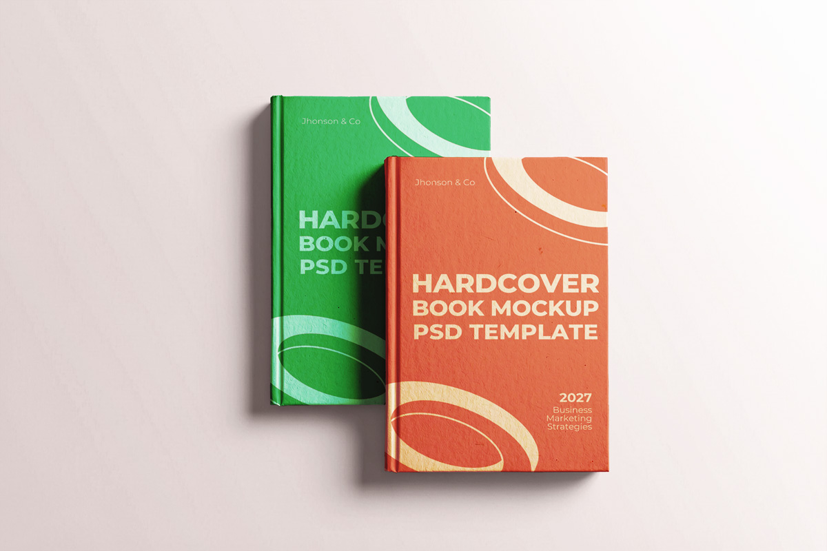 Free Hardcover Book Mockup Free Hardcover Book Mockup