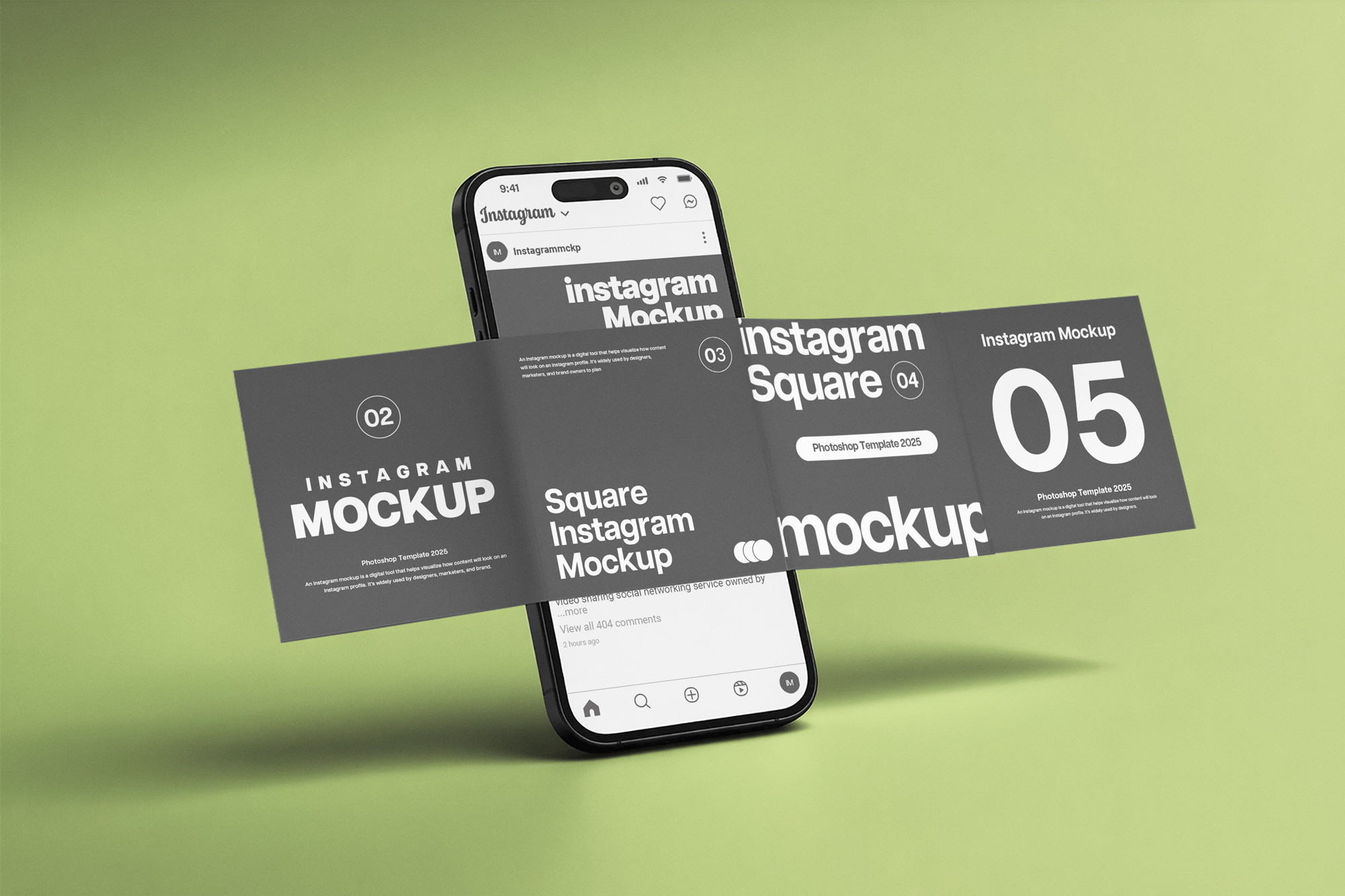 Free Square Instagram Mockup Free Square Instagram Mockup