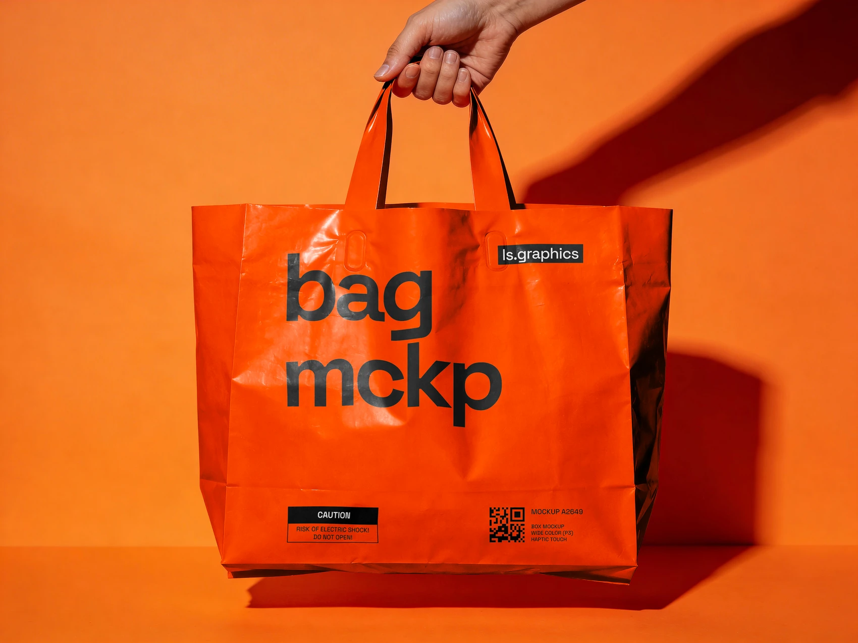 Free Glossy Shopping Bag Mockup