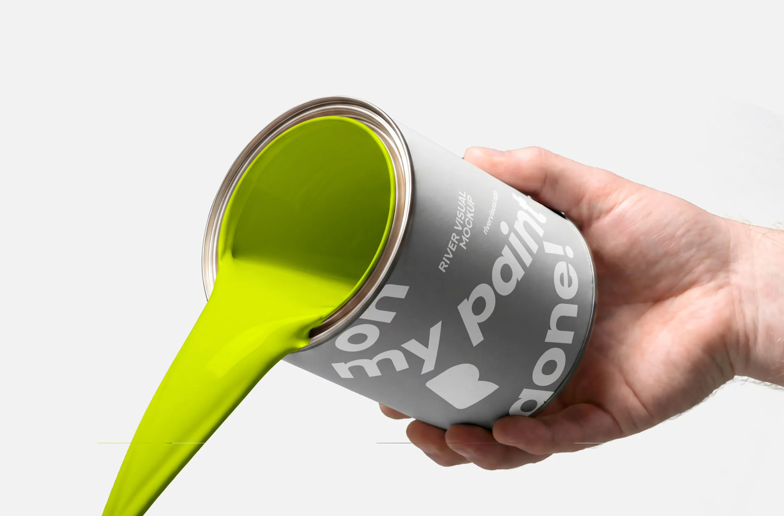Free Paint Bucket Mockup