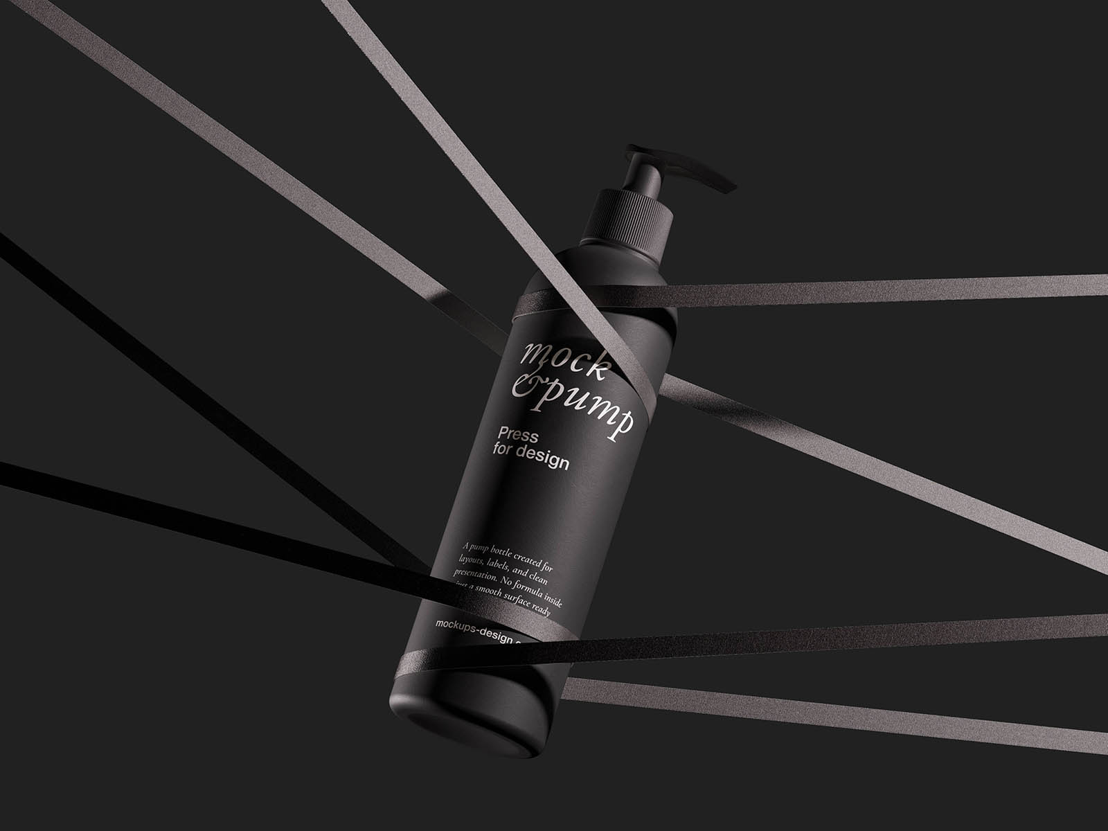 Free Artistic Pump Bottle Mockup