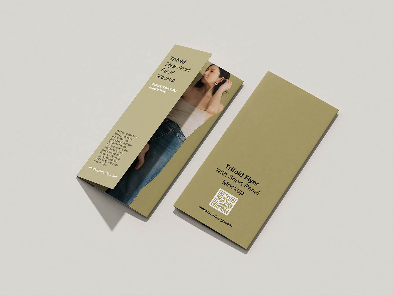 Free DL Trifold Flyer Mockup