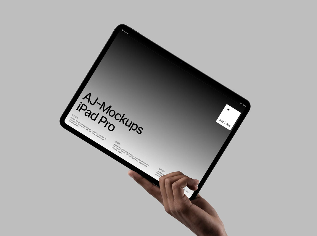 Free AJ iPad Pro Mockup