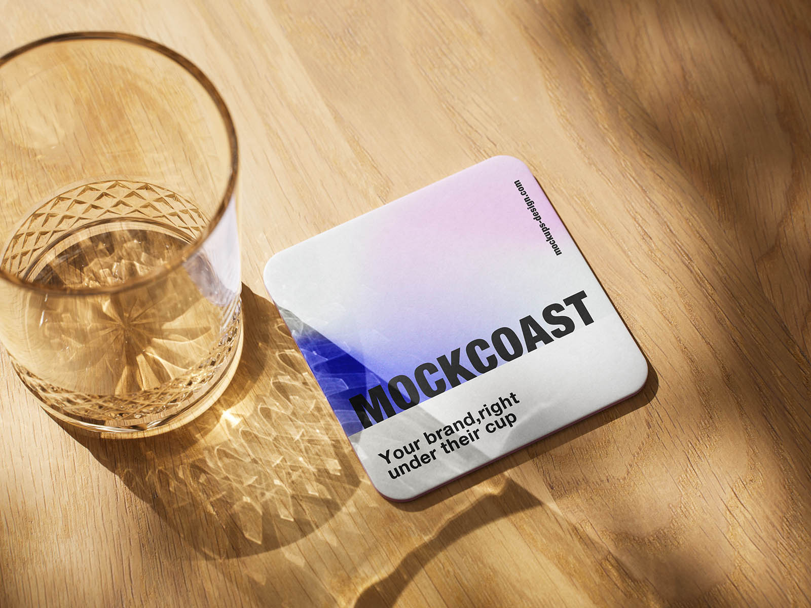 Free Square Drinks Coaster Mockup Free Square Drinks Coaster Mockup