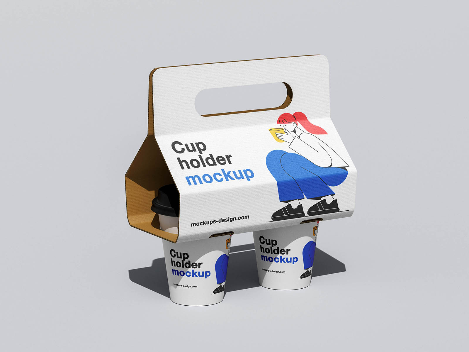 Free Carry Holder Cup Mockup Free Carry Holder Cup Mockup