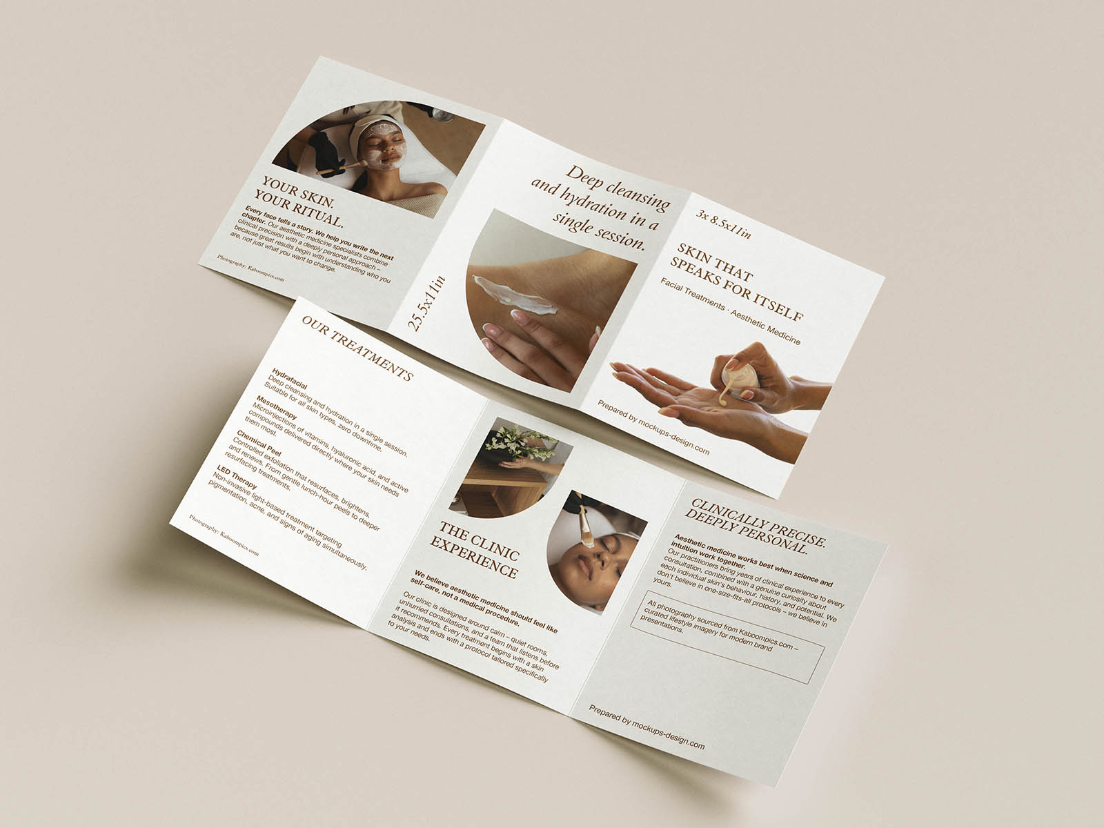 Free Trifold Flyer Mockup