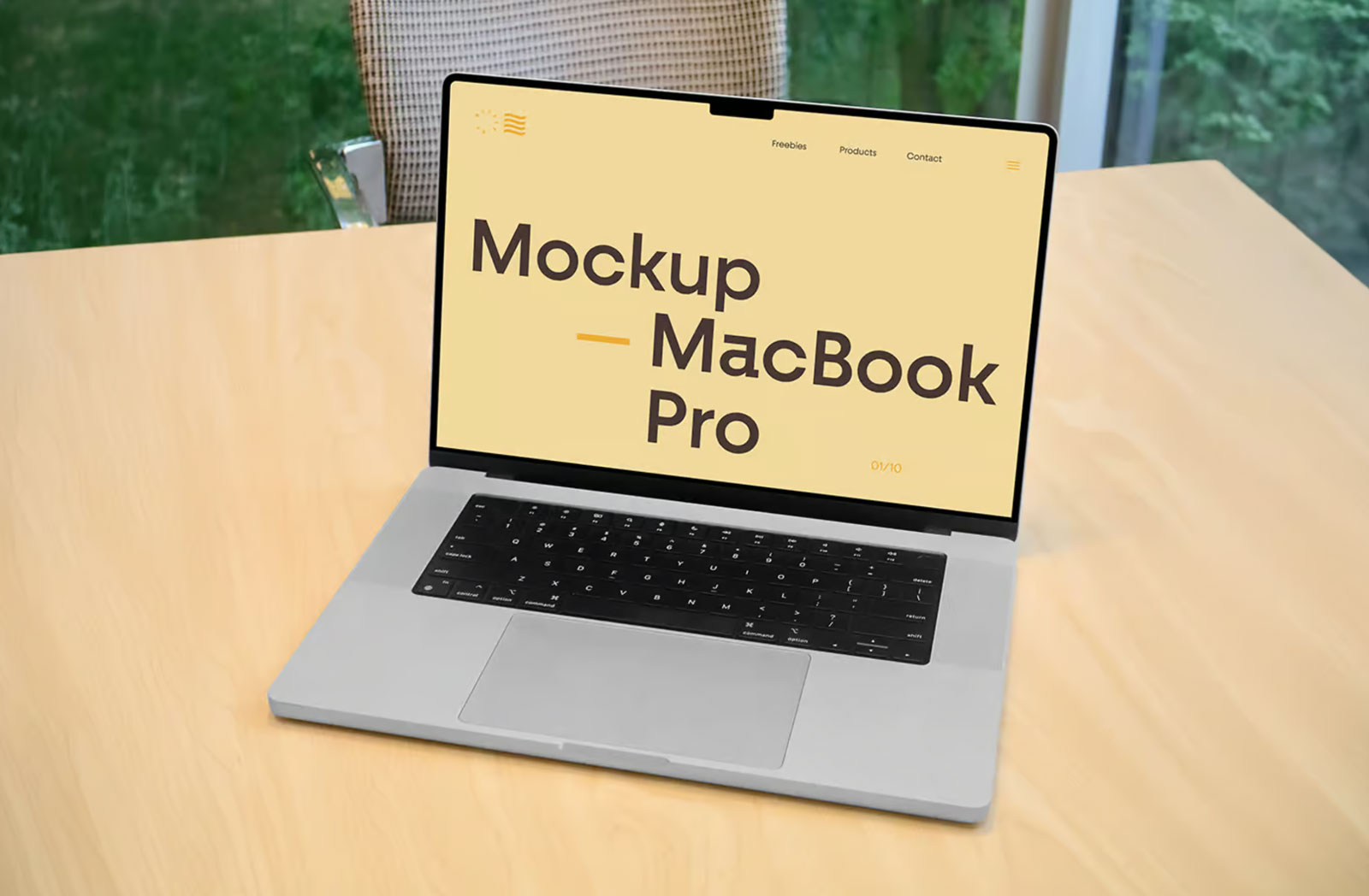 Free Office MacBook Pro Mockup