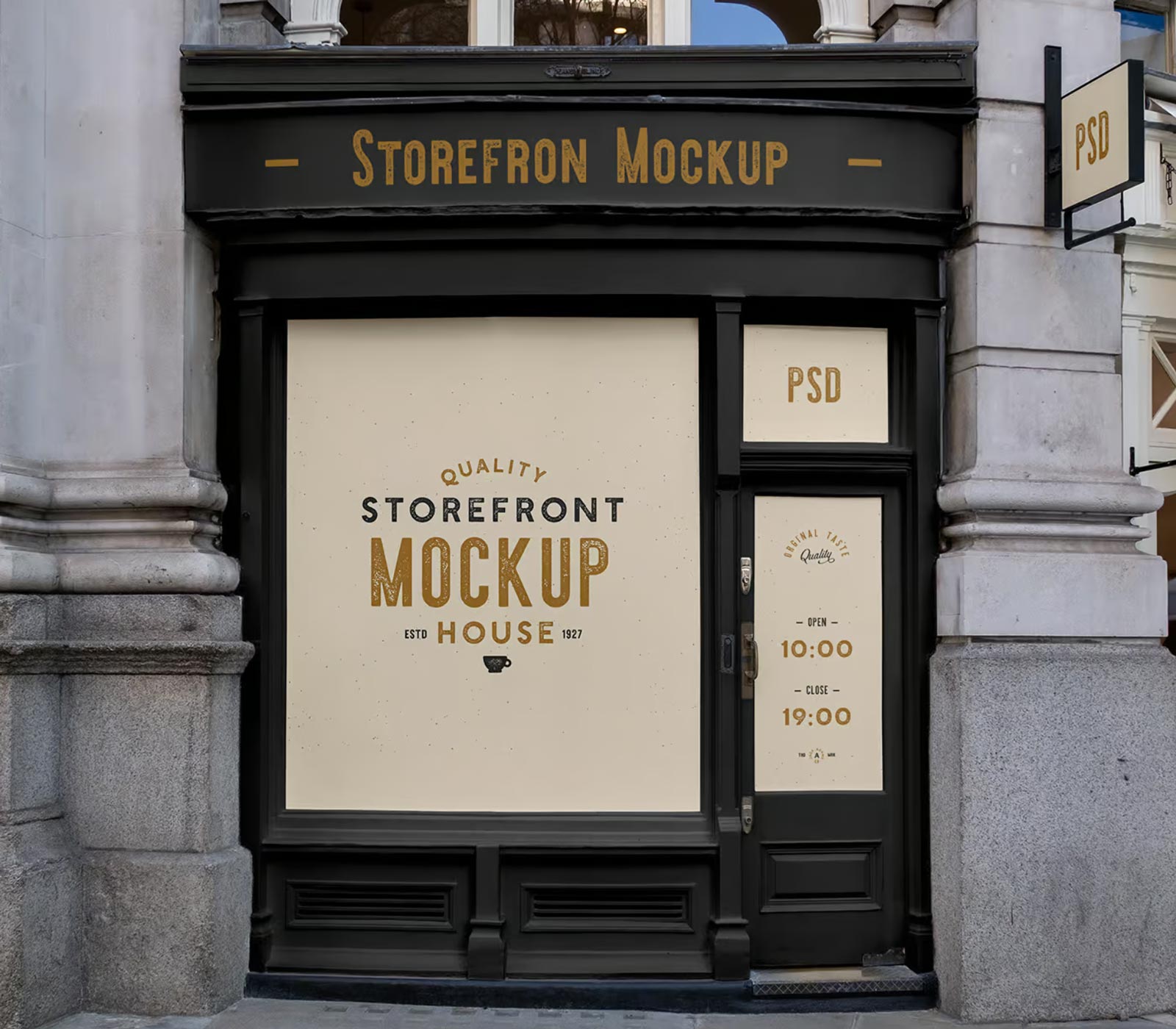 Free Small Storefront Mockup