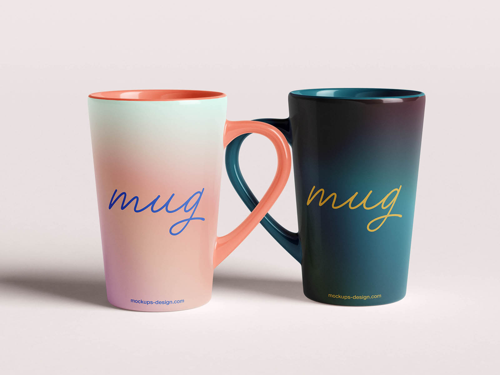 Free Tapered mug mockup