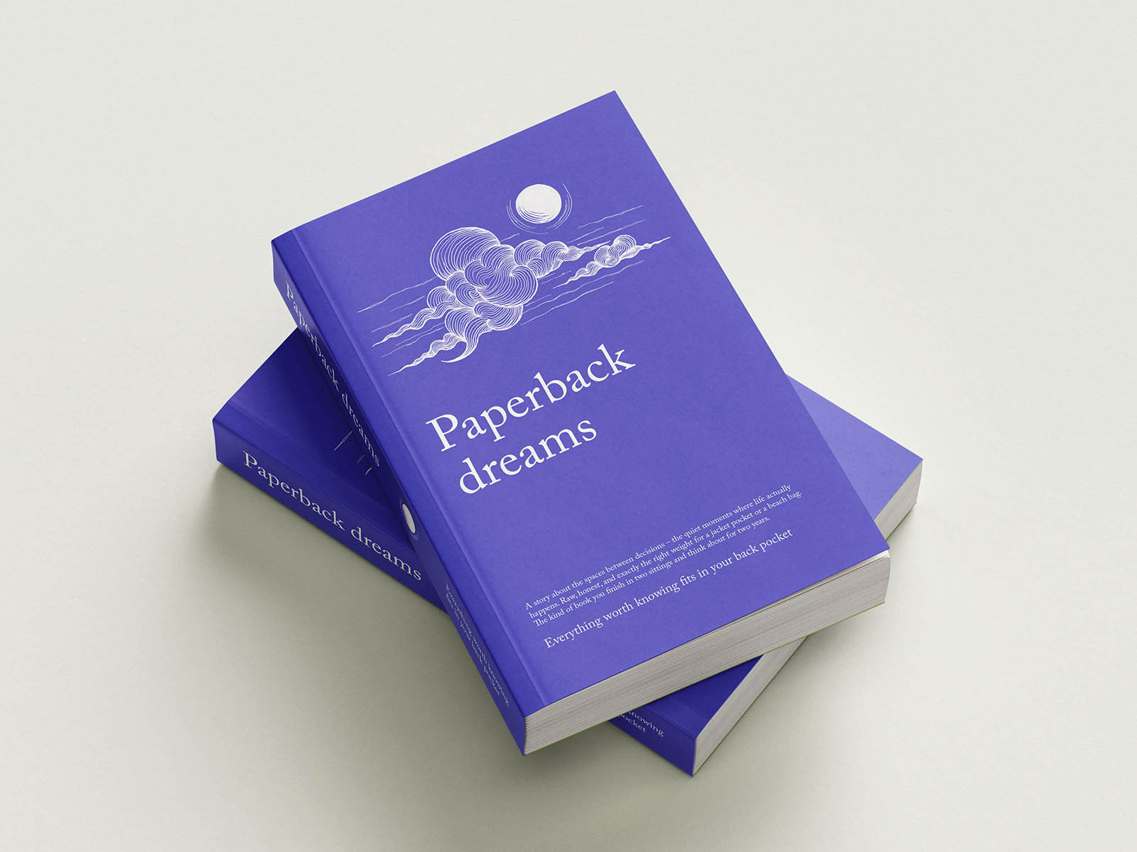 Free Bound Paperback Book Mockup