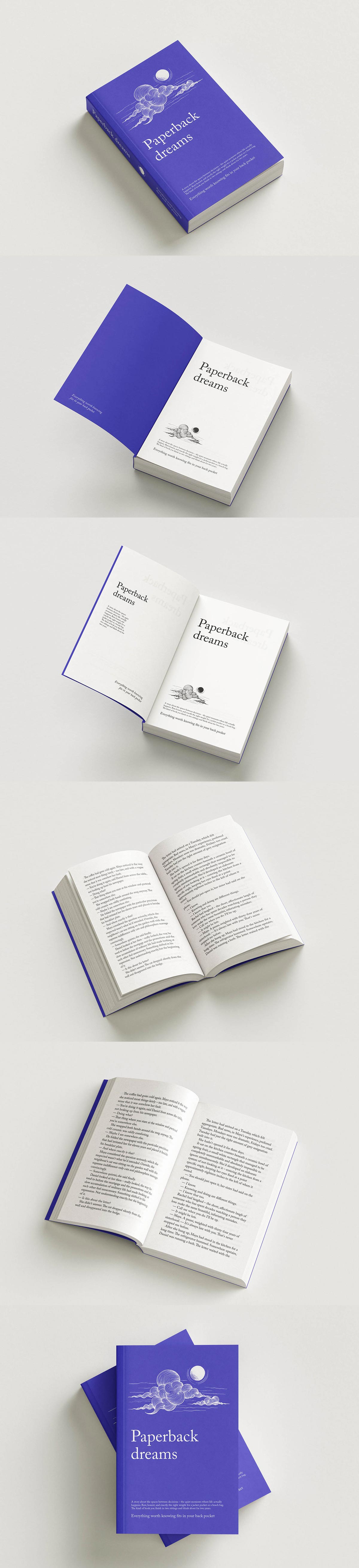 Free Bound Paperback Book Mockup Free Bound Paperback Book Mockup