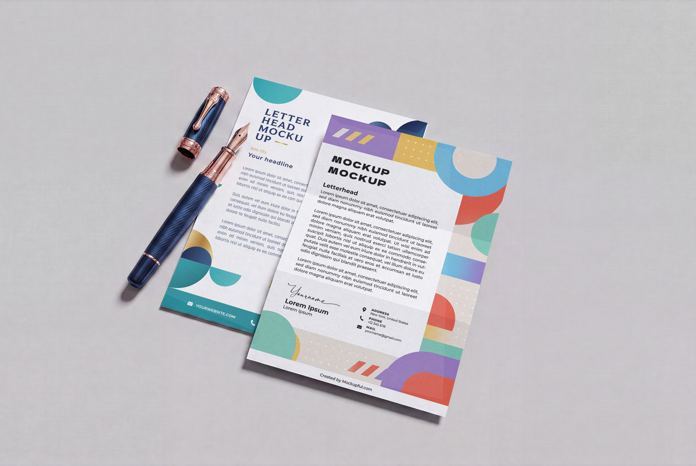 Free Letterhead Mockup