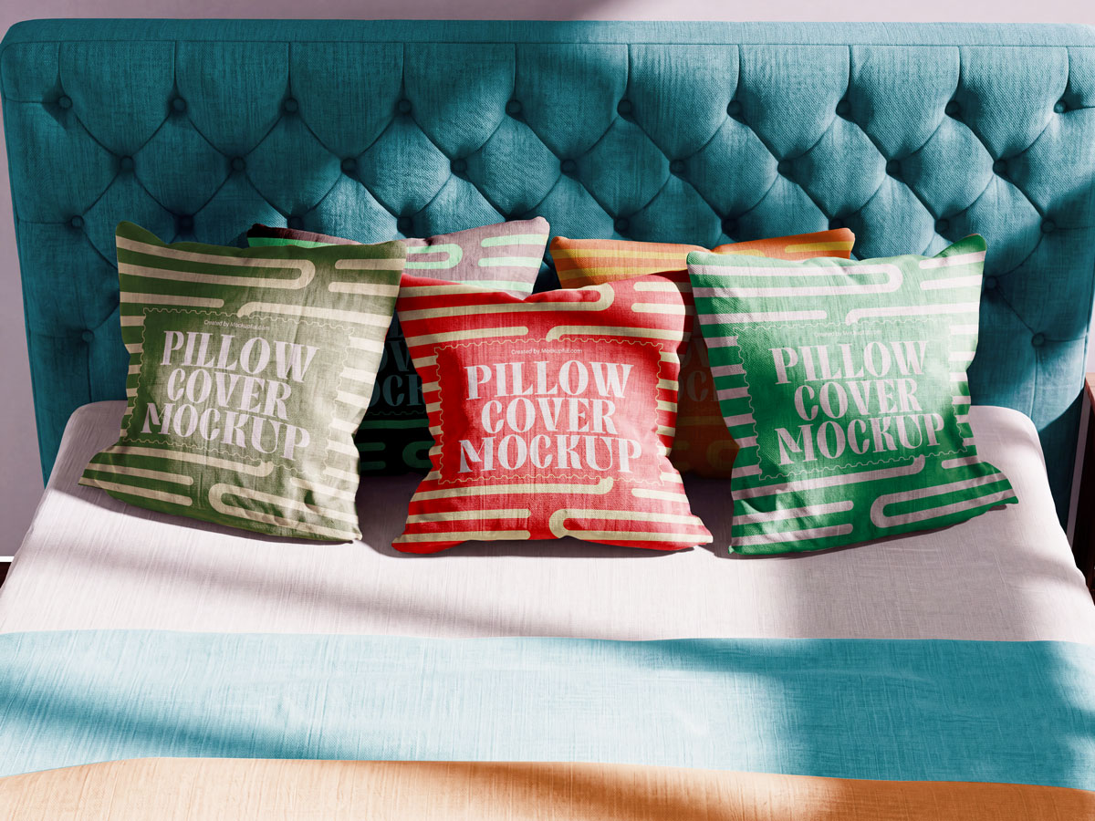 Free Fabric Pillow Mockup