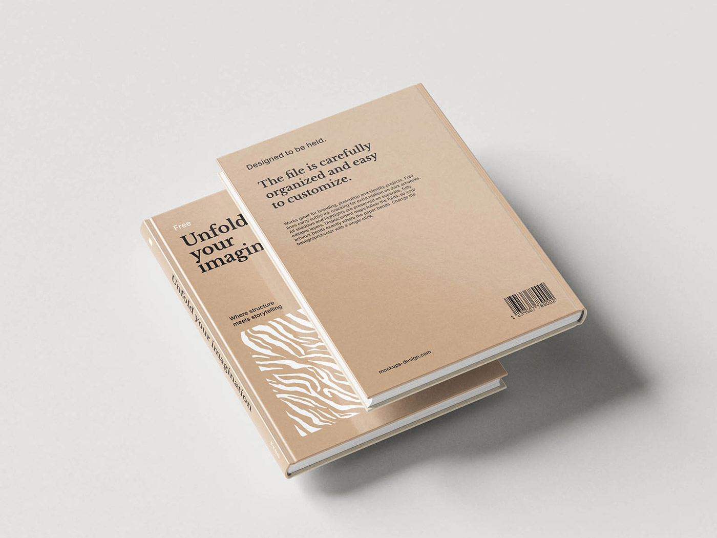 Free B5 Hardcover Book Mockup