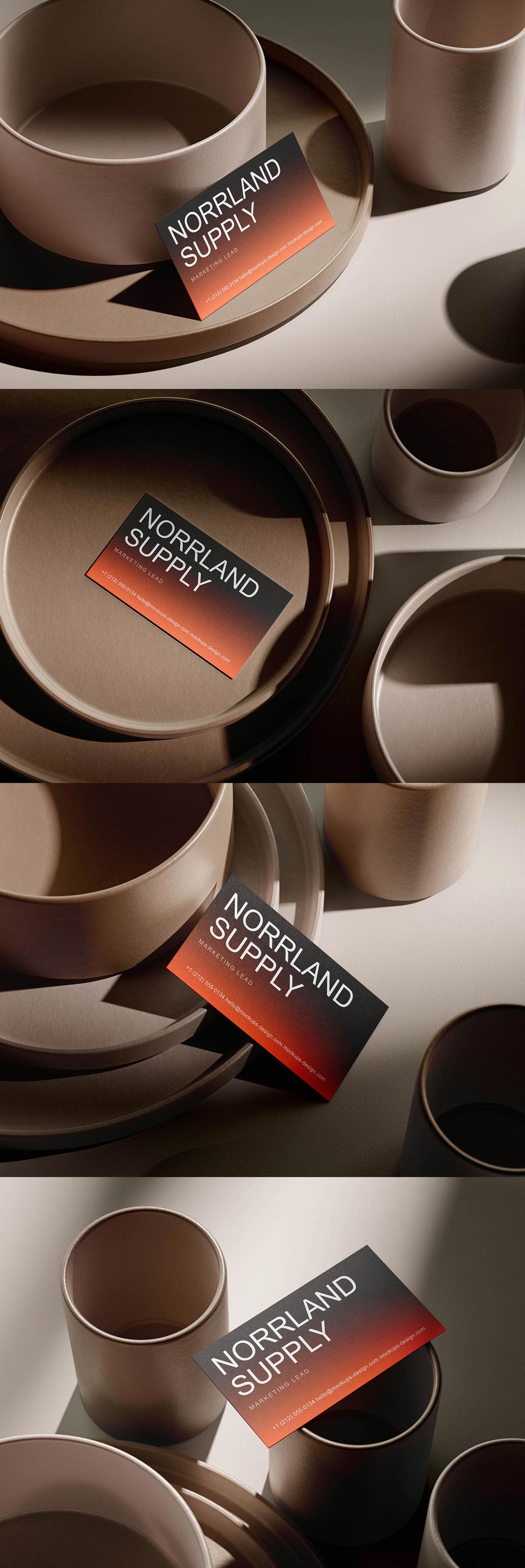 Free Ceramic Business Card Mockup Free Ceramic Business Card Mockup