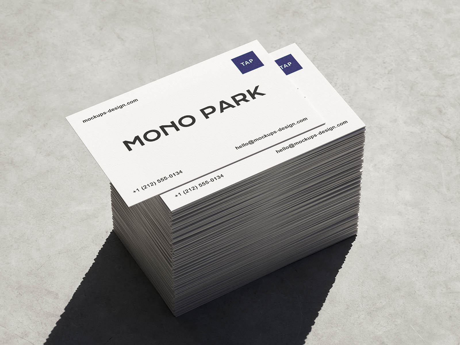 Free Stacked Business Card Mockup Free Stacked Business Card Mockup