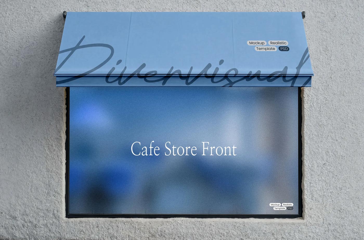 Free Cafe Storefront Mockup