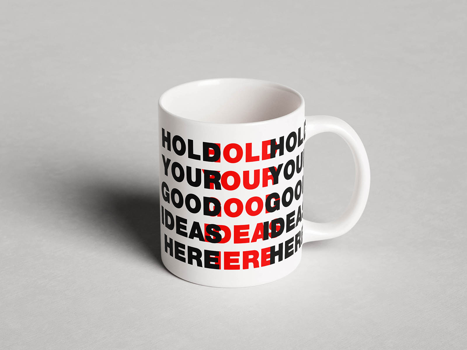 Free Glossy Ceramic Mug Mockup PSD