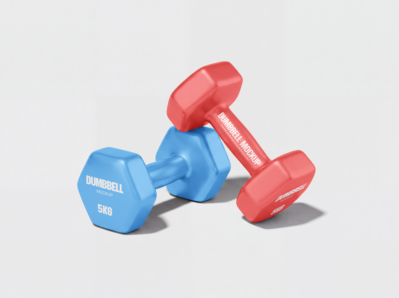 Free Gym Dumbbell Mockup