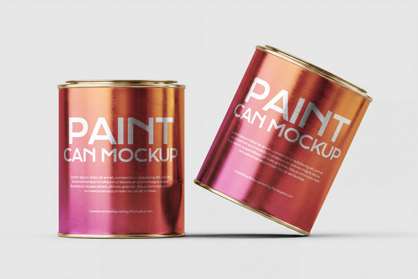Free Paint Can Mockup