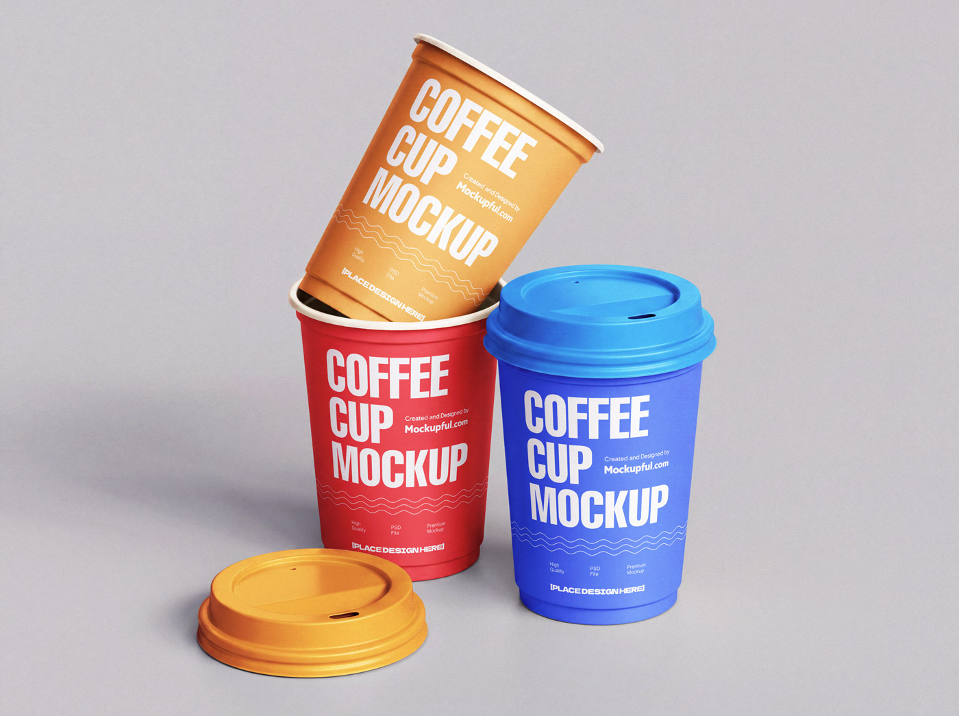 Free Plastic Coffee Cup Mockup