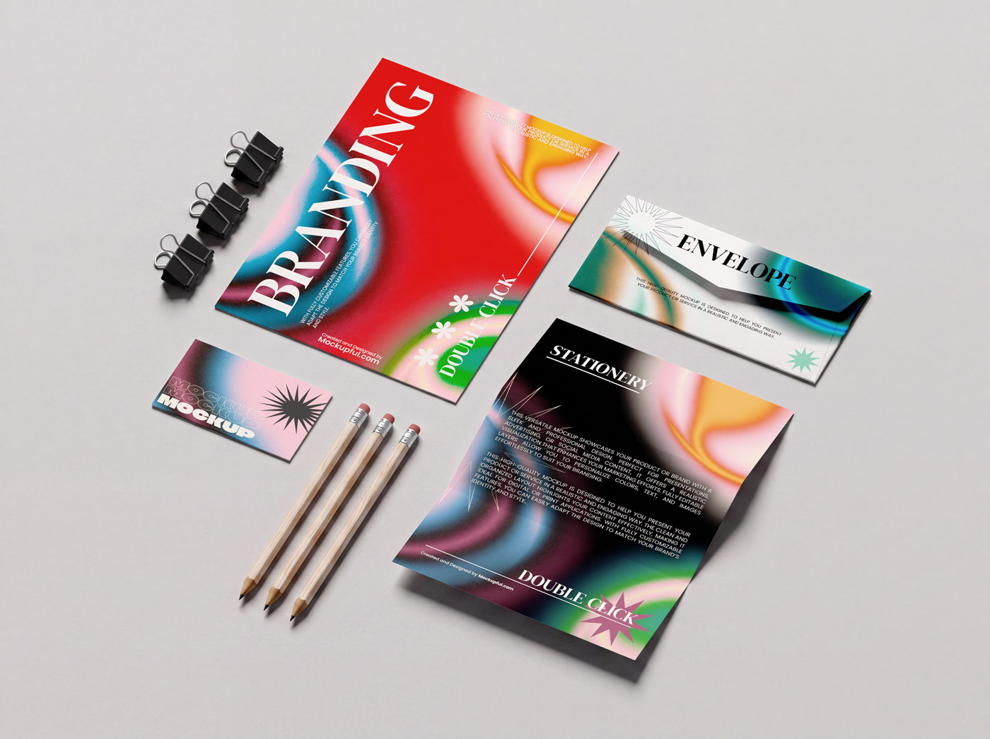 Free Branding Stationery Mockup