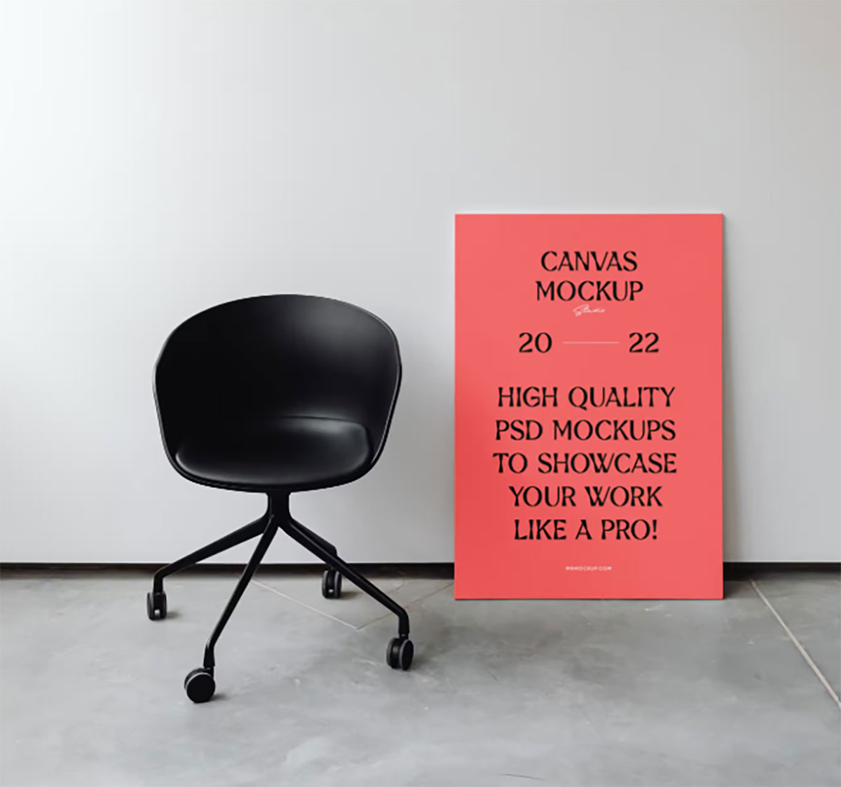 Free Studio Canvas Mockup