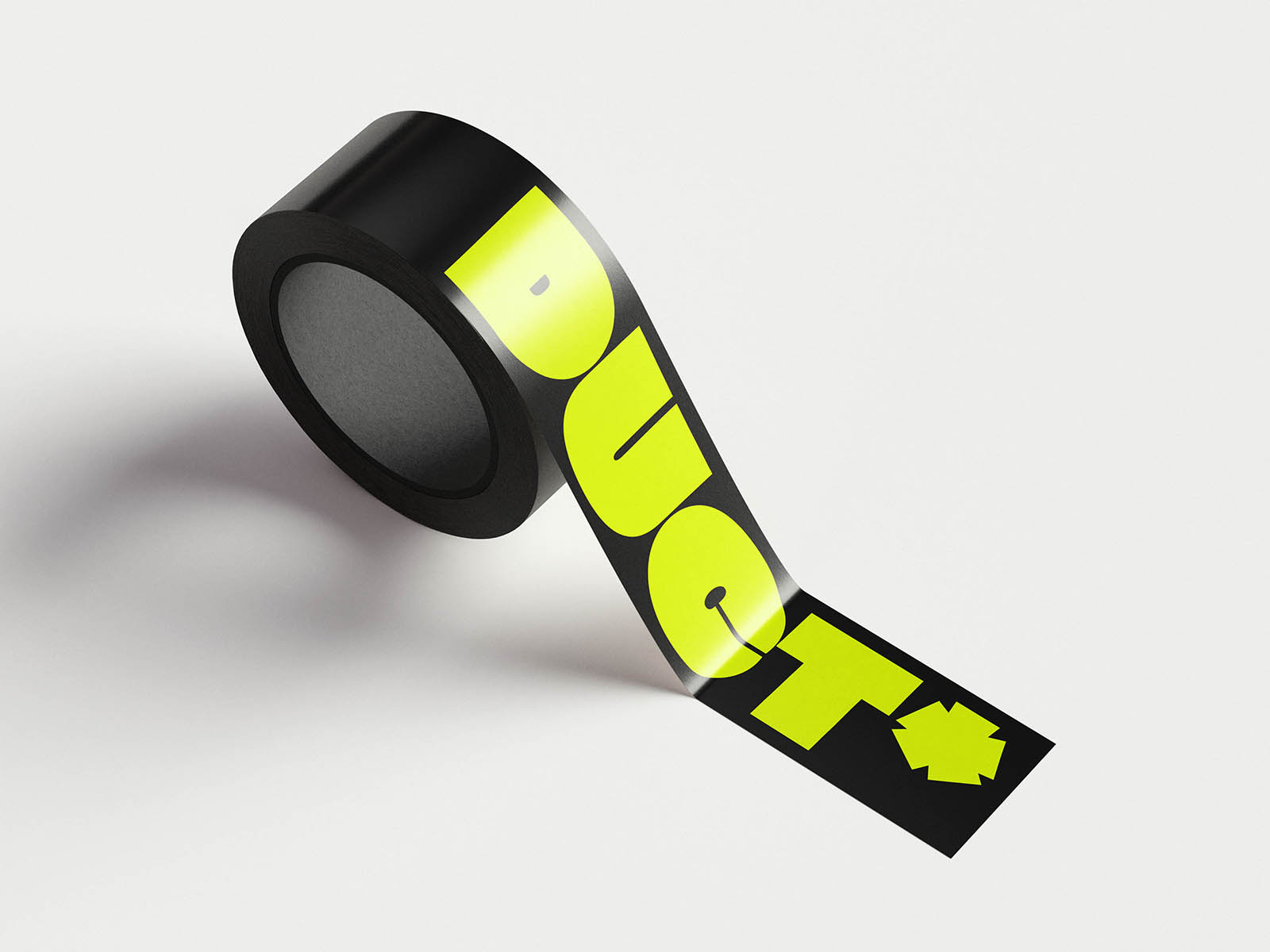 Free Unrolled Duct Tape Mockup