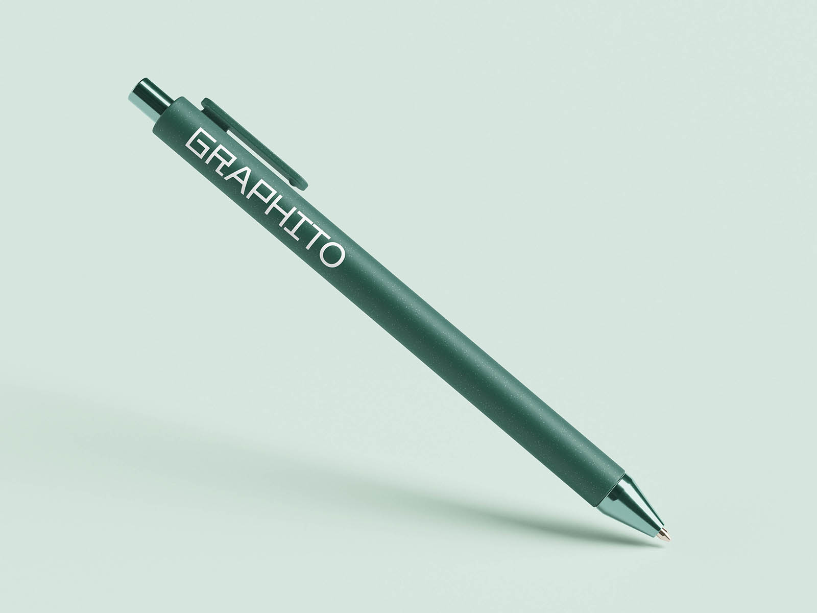 Soft-touch Ballpoint Pen Mockup Soft-touch Ballpoint Pen Mockup