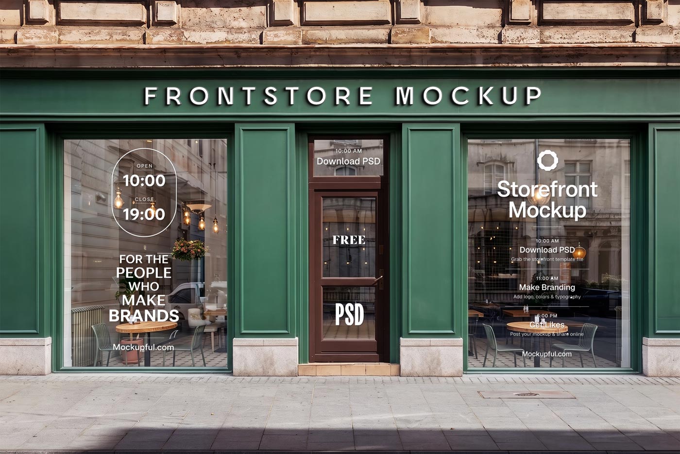 Free Shop Storefront Mockup