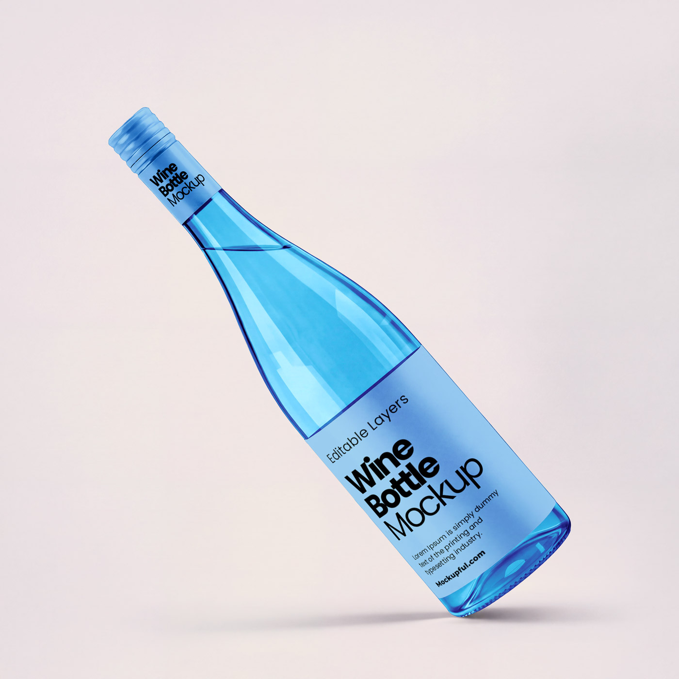 Free Wine Bottle Mockup Free Wine Bottle Mockup