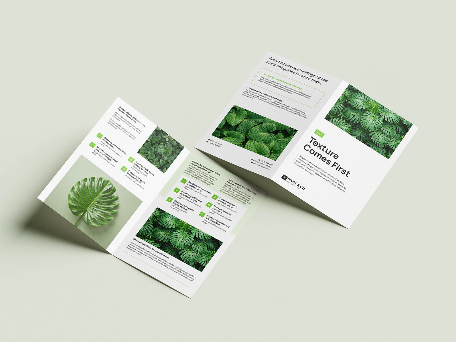 Free Half-Fold Letter Flyer Mockup