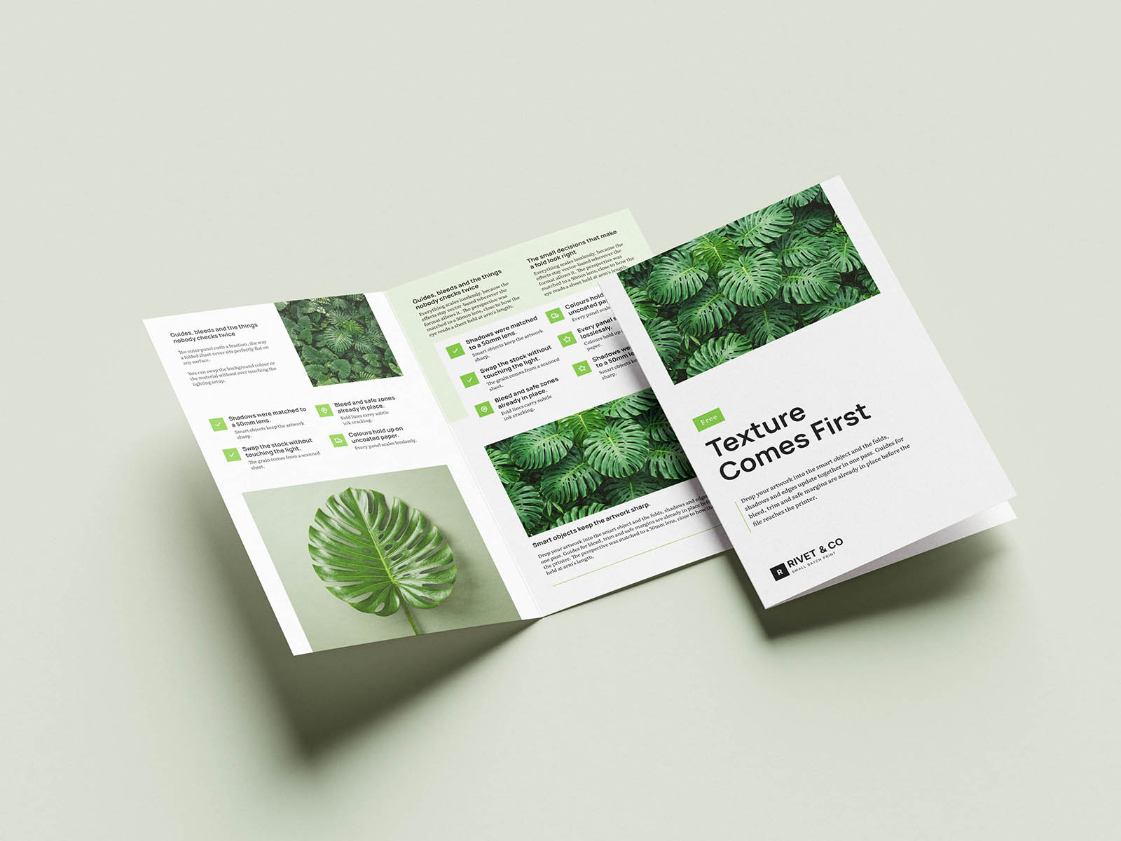 Free Half-Fold Letter Flyer Mockup